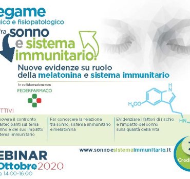 Legame fisiologico e fisiopatologico fra sonno e sistema immunitario.  Nuove evidenze su ruolo della melatonina e sistema immunitario